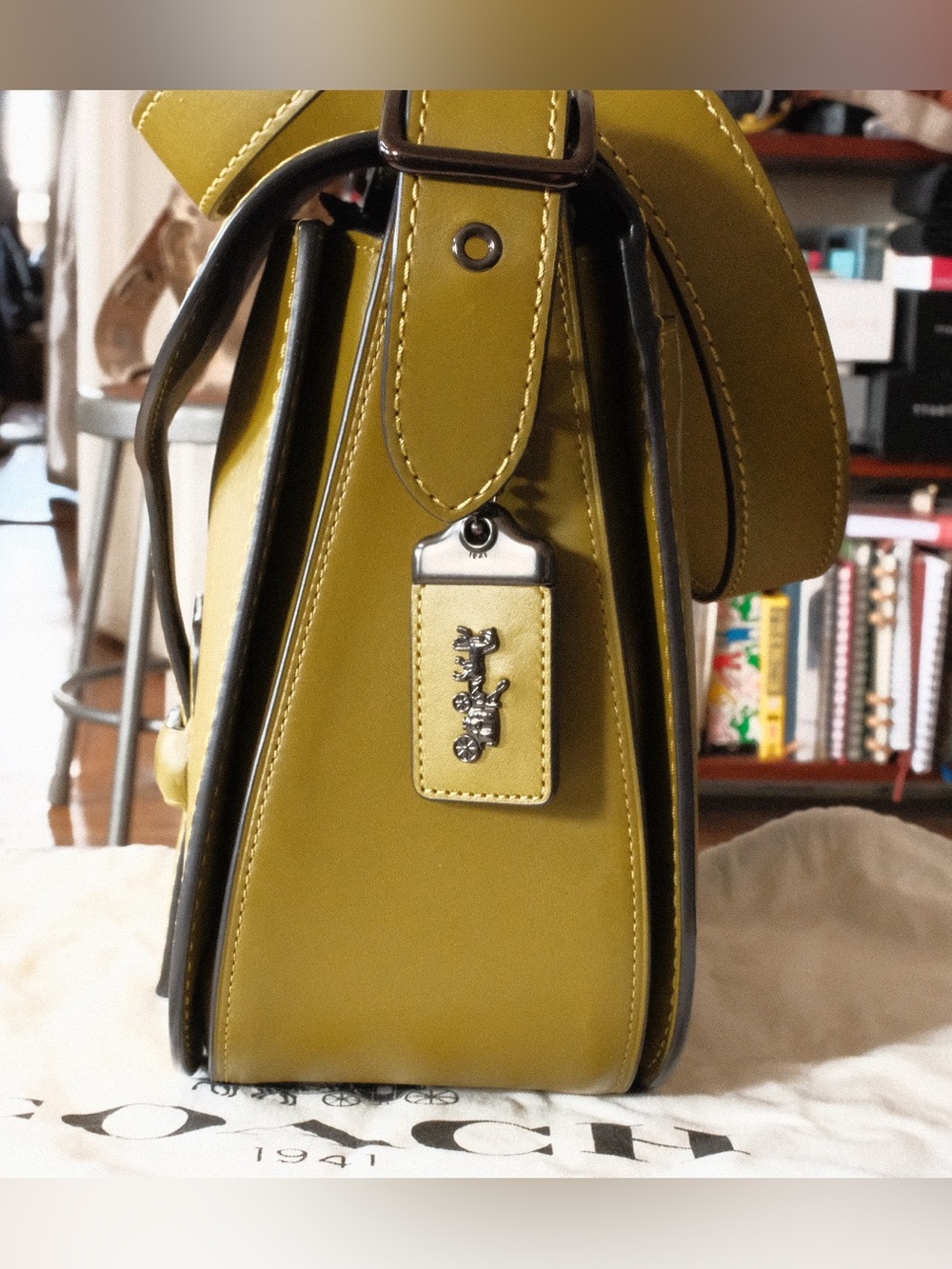 Coach Olive Green Archive Courier 1941 Crossbody Saddle Bag - Women - Picture 4 of 9